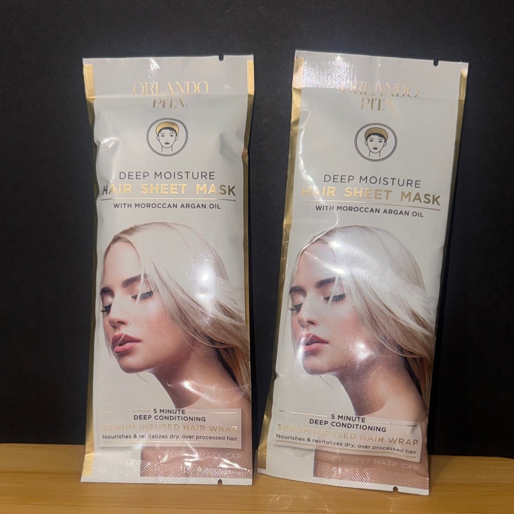 Deep Moisture Hair Sheet Mask - White